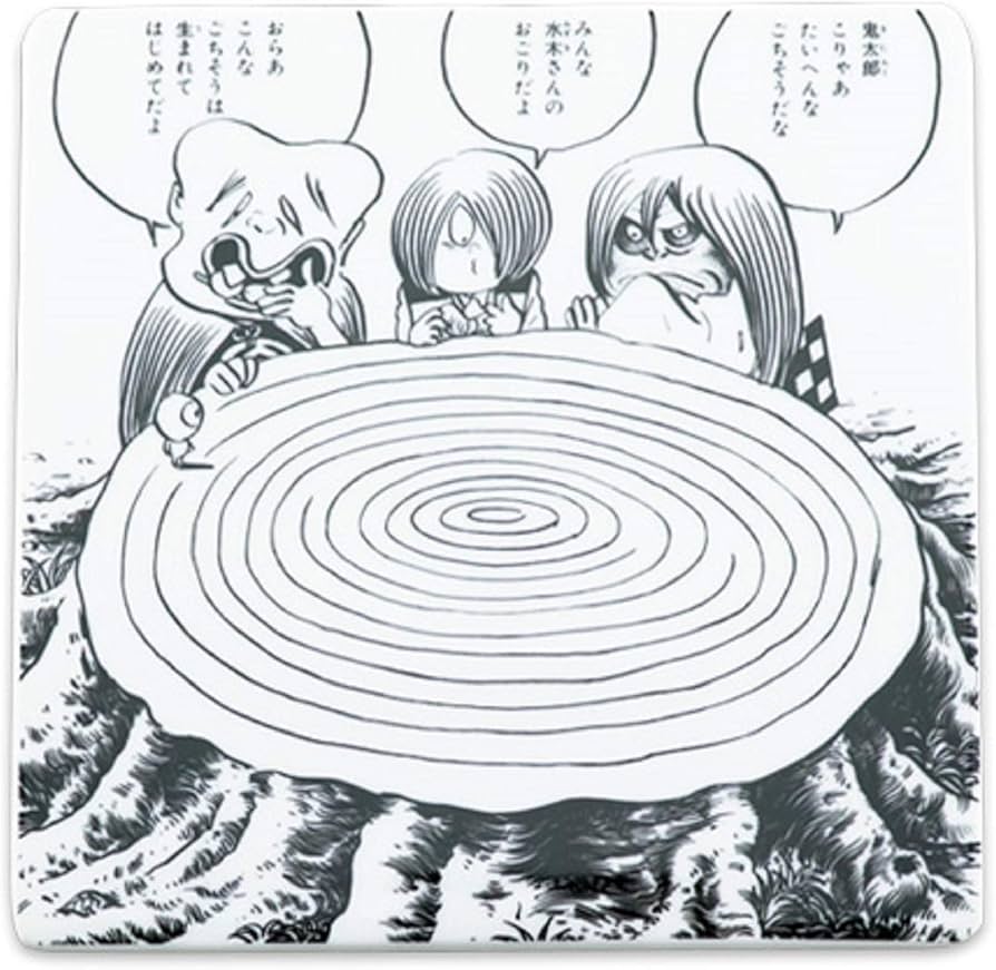 Amazon.co.jp: ゲゲゲの鬼太郎 コミック プレート 切り株 （ 鬼太郎 子