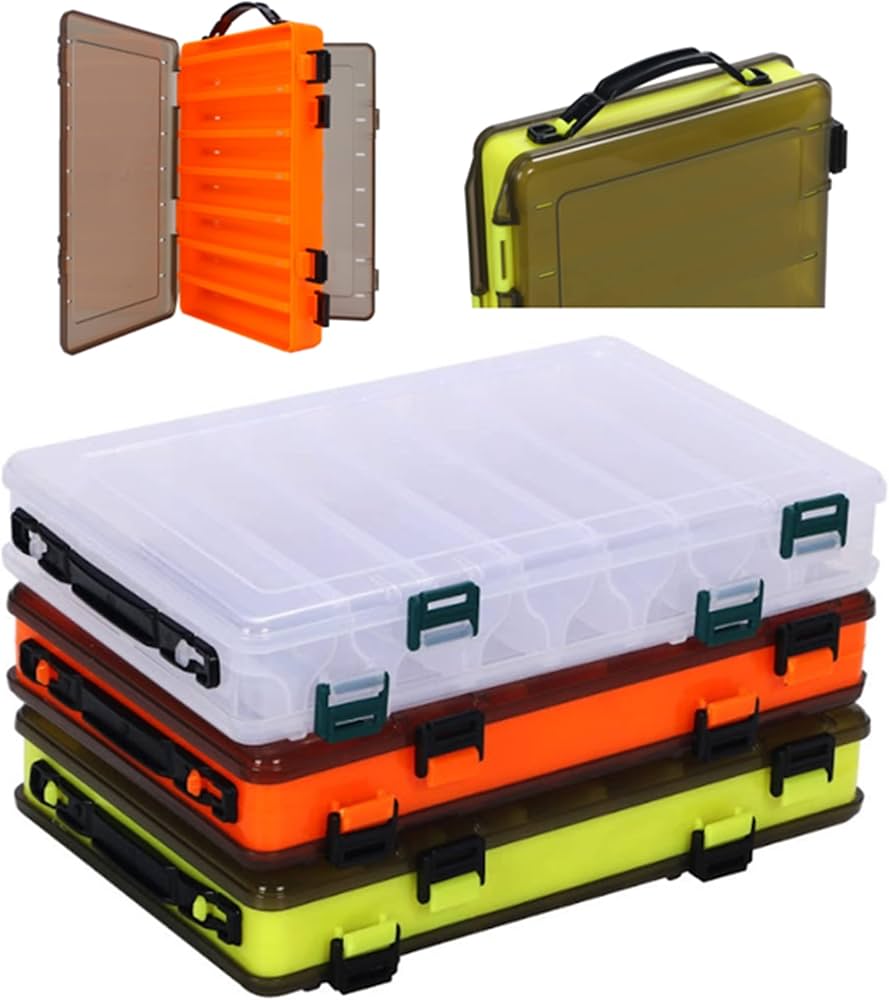 Amazon.co.jp: [Sharu] 釣り ルアーケース 3個セット 両面収納