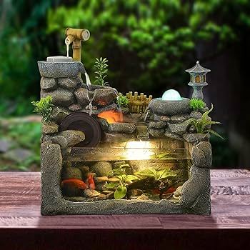 Amazon.co.jp: HYQHYX 卓上噴水 ジブリ 卓上噴水 日本製 卓上噴水 和風