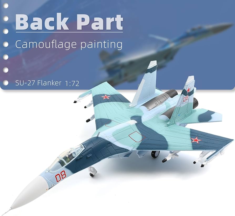 Amazon.co.jp: NUOTIE 1:100 Su-27 フランカーモデル航空機キット完成