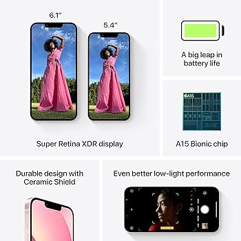 Amazon.com: Apple iPhone 13, 512GB, Pink - Unlocked (Renewed