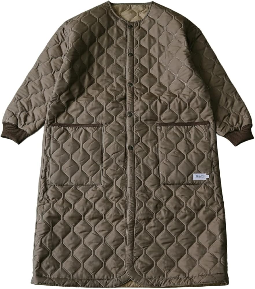 Amazon | [アーメン] コート/リブ袖オーバーサイズ ノーカラー