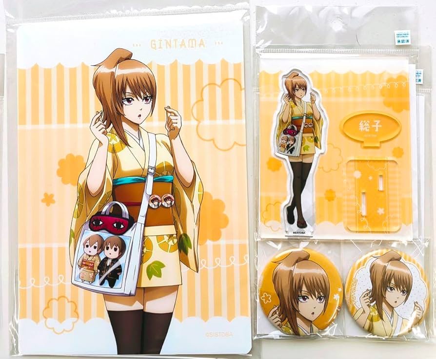 Amazon.co.jp: 銀魂 沖田総悟 総子 アクスタ 缶バッジ ポスカ セット F