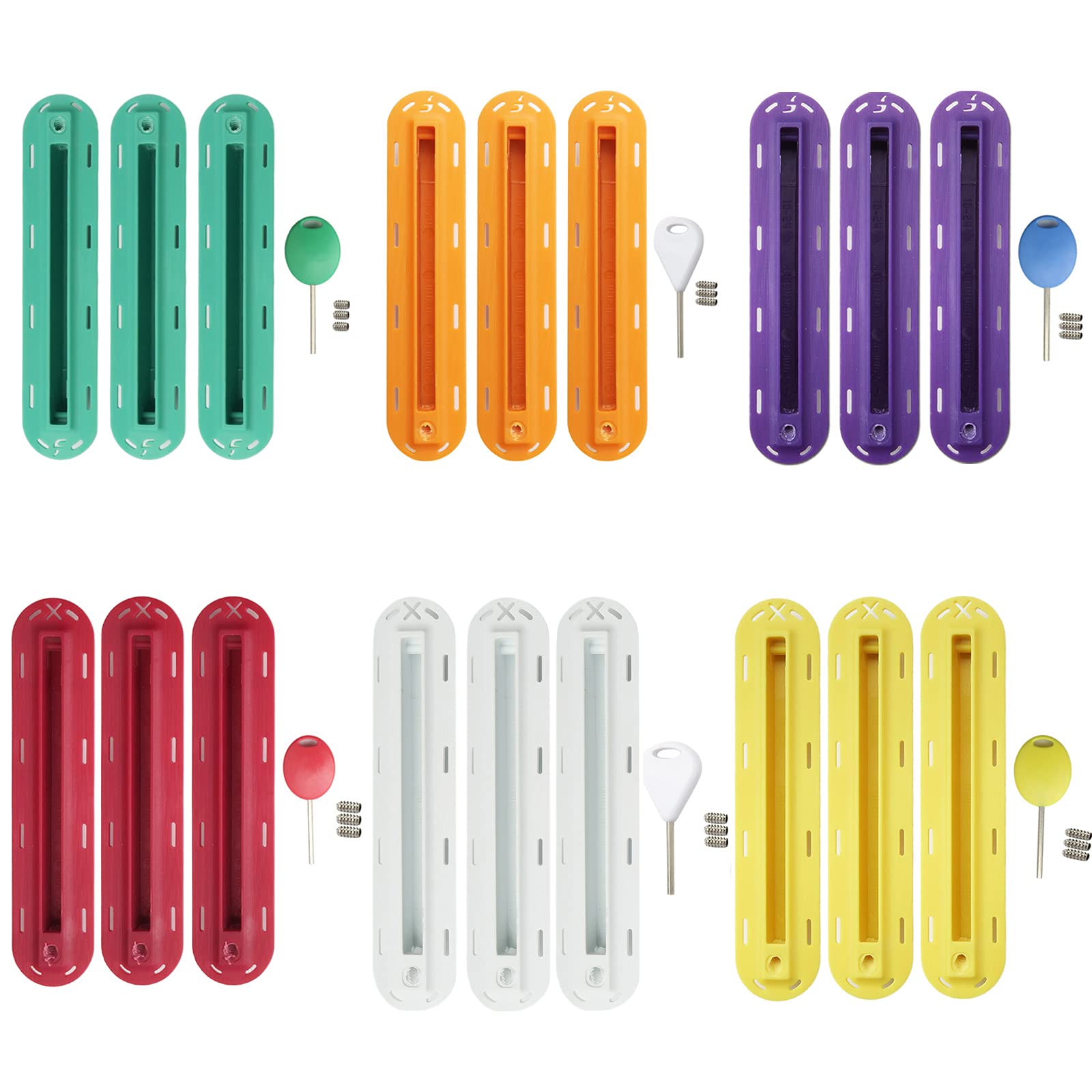 Amazon | AQUBONAサーフボードフィンボックスセット、キースクリュー