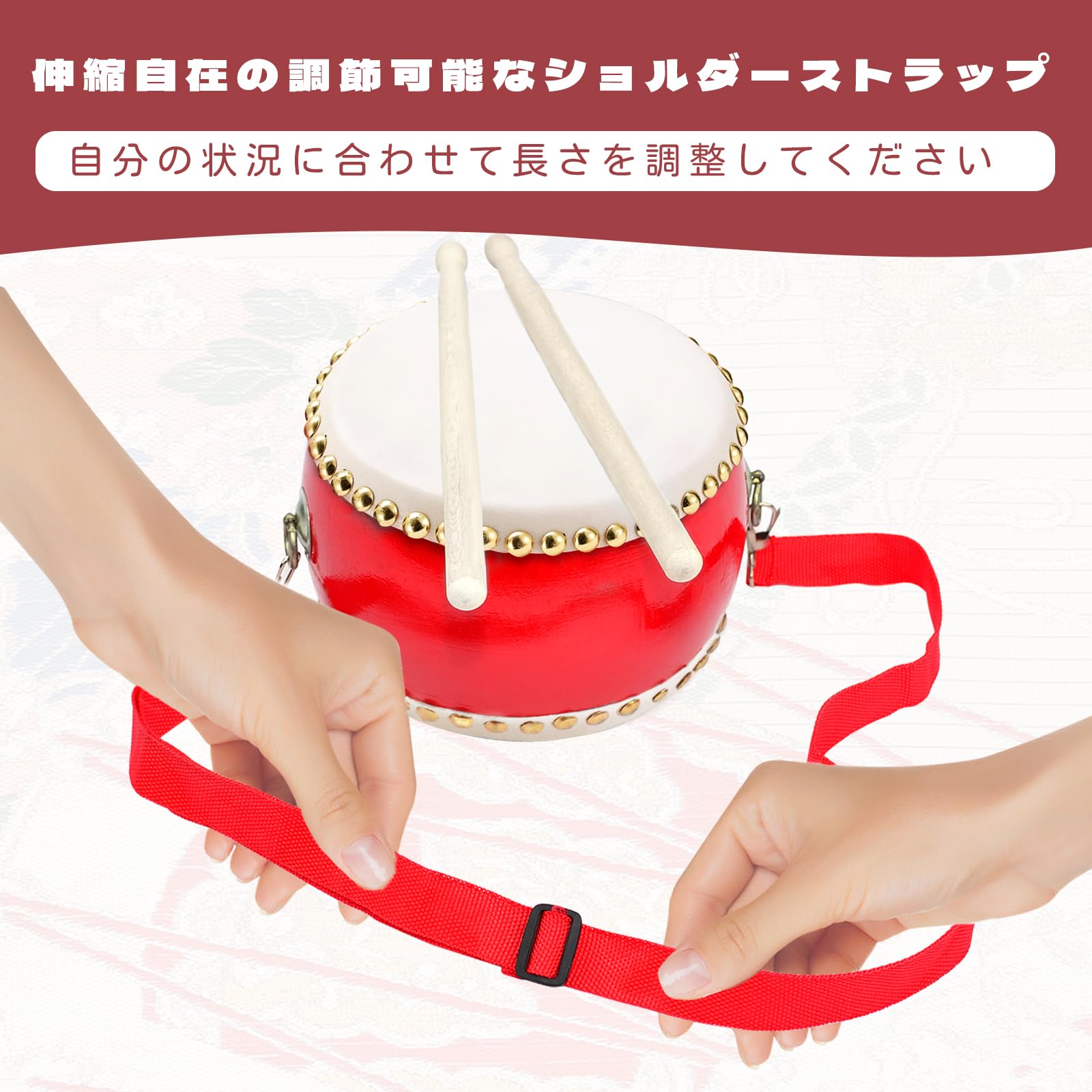 Amazon | 太鼓 小太鼓 たいこ 楽器 練習 本格楽器 牛革張り本格的な