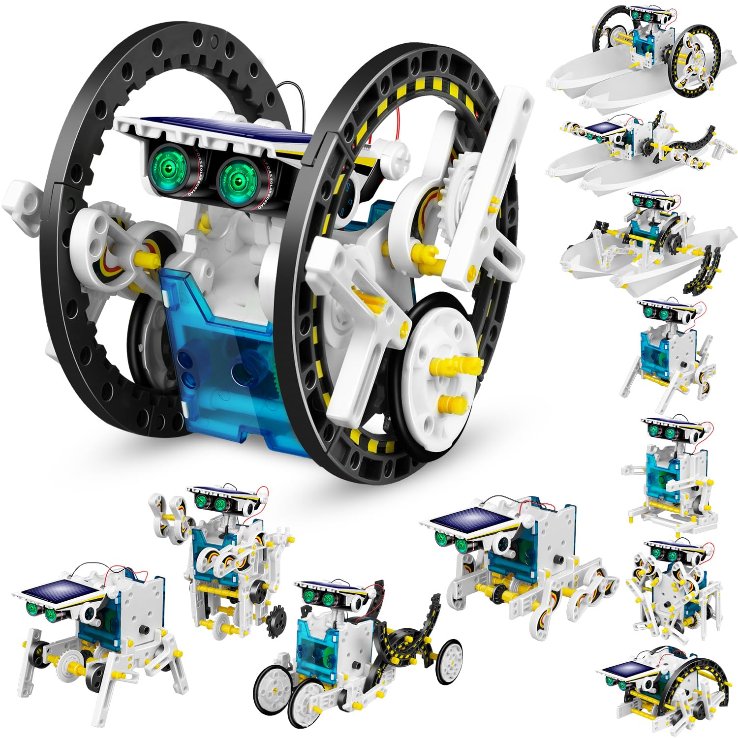 Amazon.com: Dioju 13-in-1 Solar Robot Toys for Ages 8 9 10 11 12
