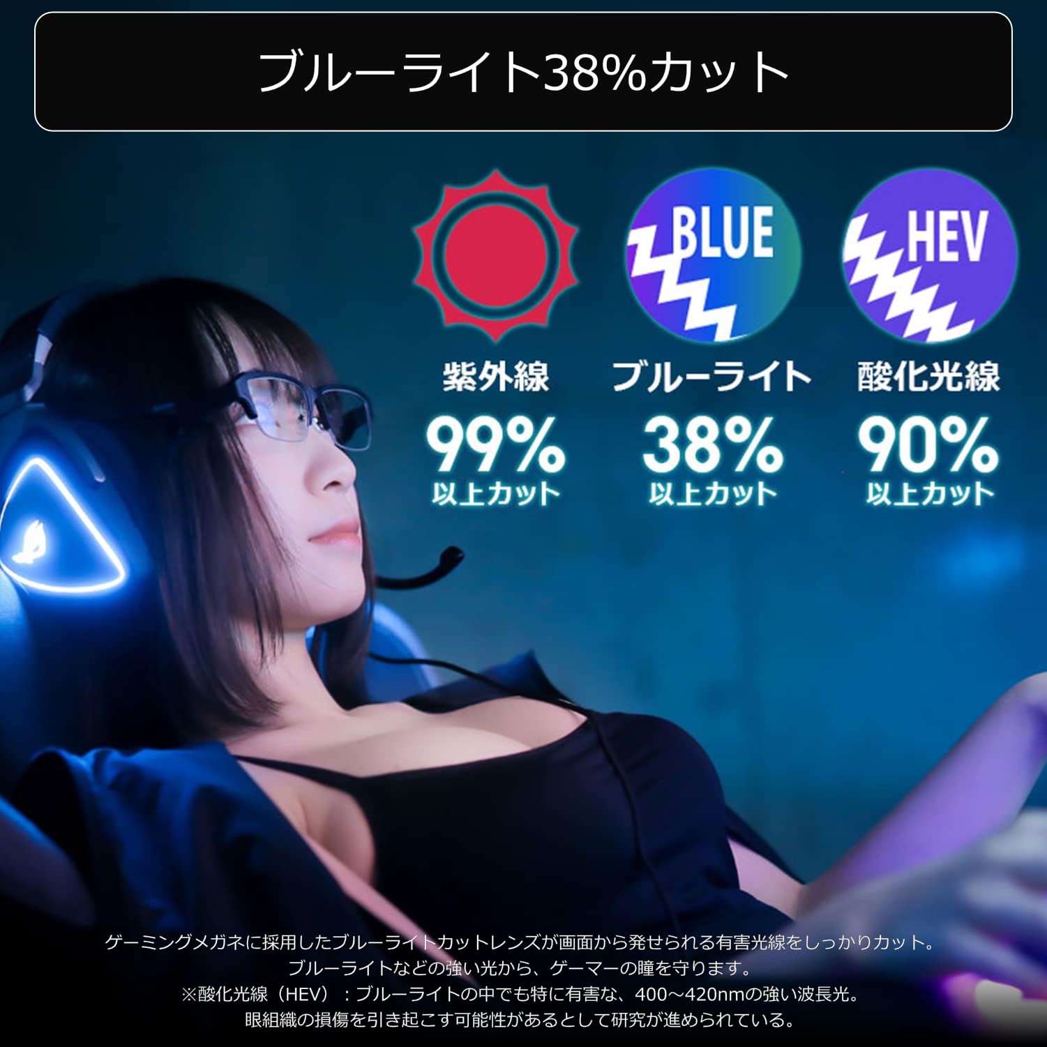 Amazon.co.jp: Bauhutte(バウヒュッテ) ゲーミングメガネ BGG-01-BK