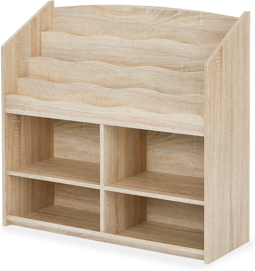 Amazon.co.jp: LOWYA ロウヤ 絵本棚 絵本ラック 棚 スリム 子供 子ども