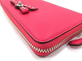 Amazon | [コーチ] COACH ラウンド長財布 長財布 ピンク レザー 53903