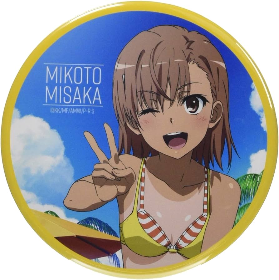 Amazon | とある科学の超電磁砲S 缶バッジ デザイン06(御坂美琴/D