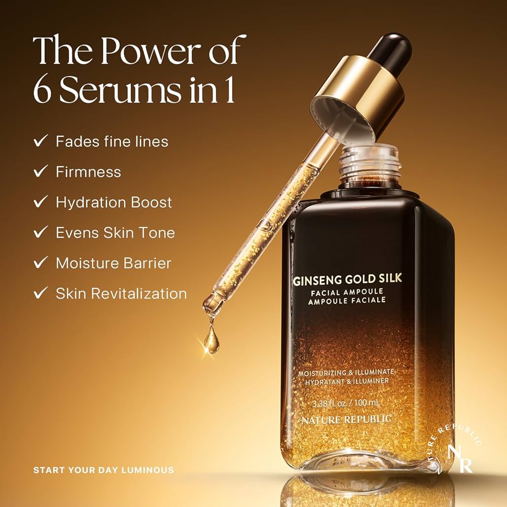 Amazon.com: Nature Republic Ginseng Gold Silk Facial Ampoule