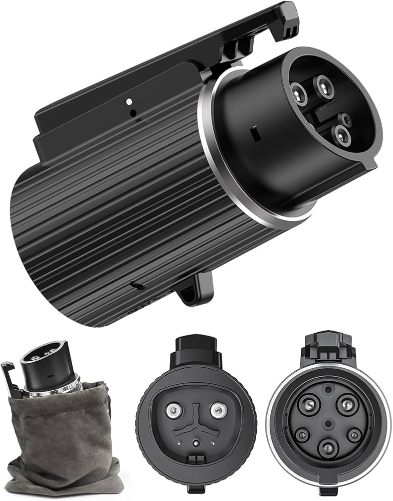 Amazon.co.jp: Qkcabo 240V 80A AC テスラ→J1772 アダプター、テスラ