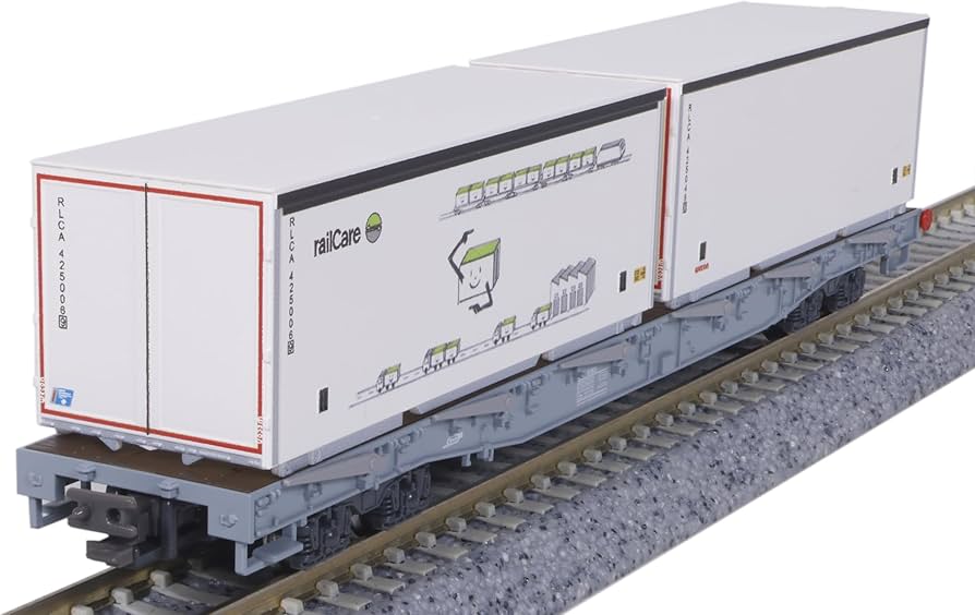 Amazon | KATO Nゲージ レーティッシュ鉄道 長物車 R-w コンテナ積載 4