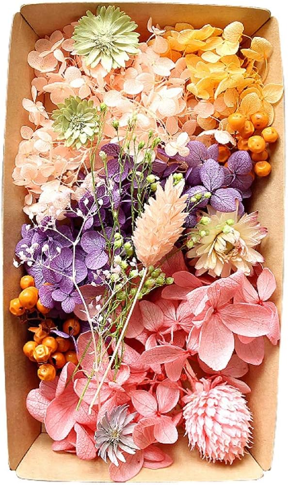 Amazon｜カラフルフラワー福袋 ハーバリウム 花材 材料 アロマワックス