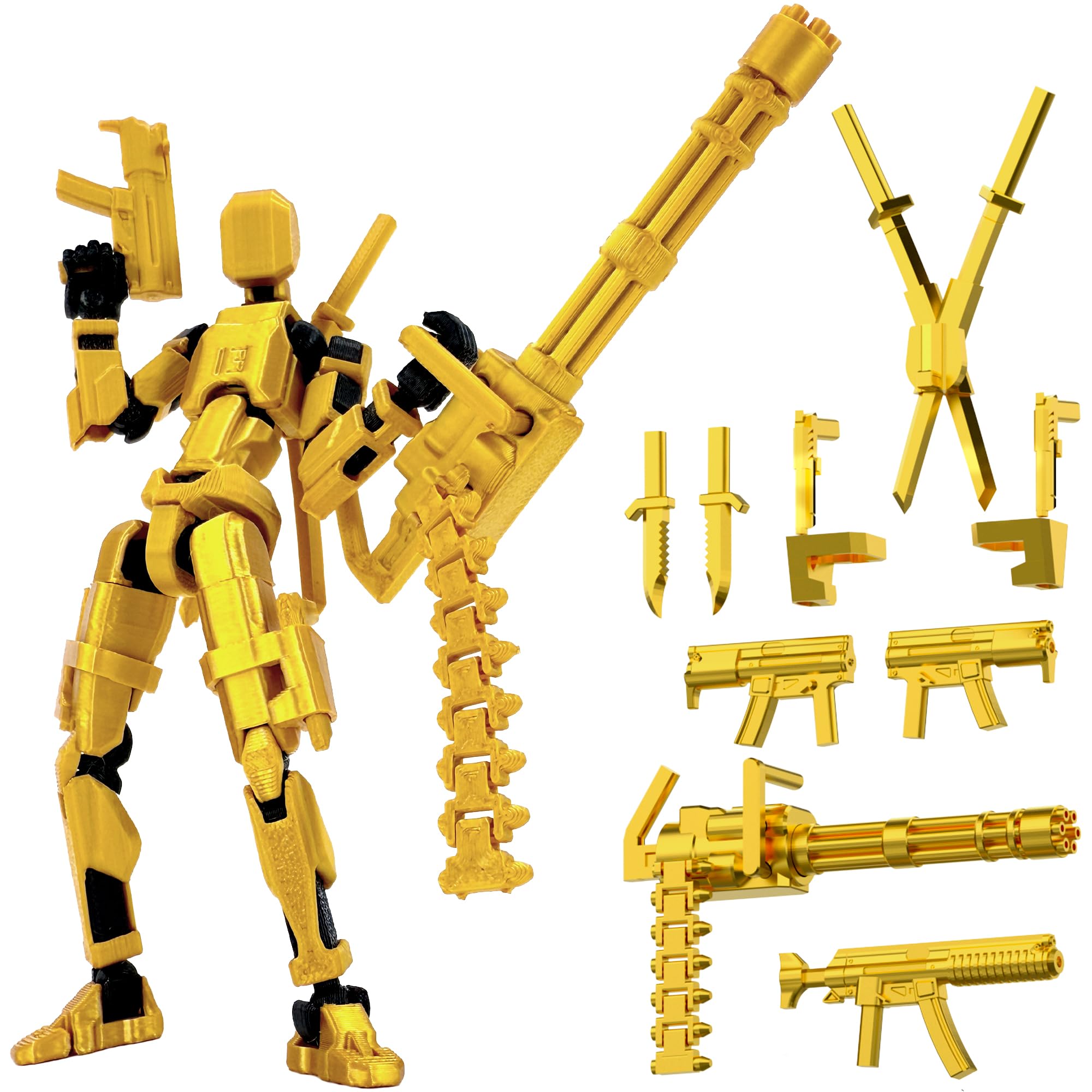 Amazon.com: Gatling Gun T13 Titan 13 Action Figure Set【Assembled