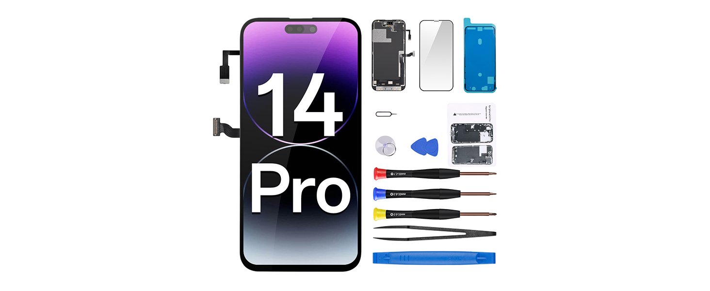 Amazon.com: CYKJGS for iPhone 14 Pro Screen Replacement with