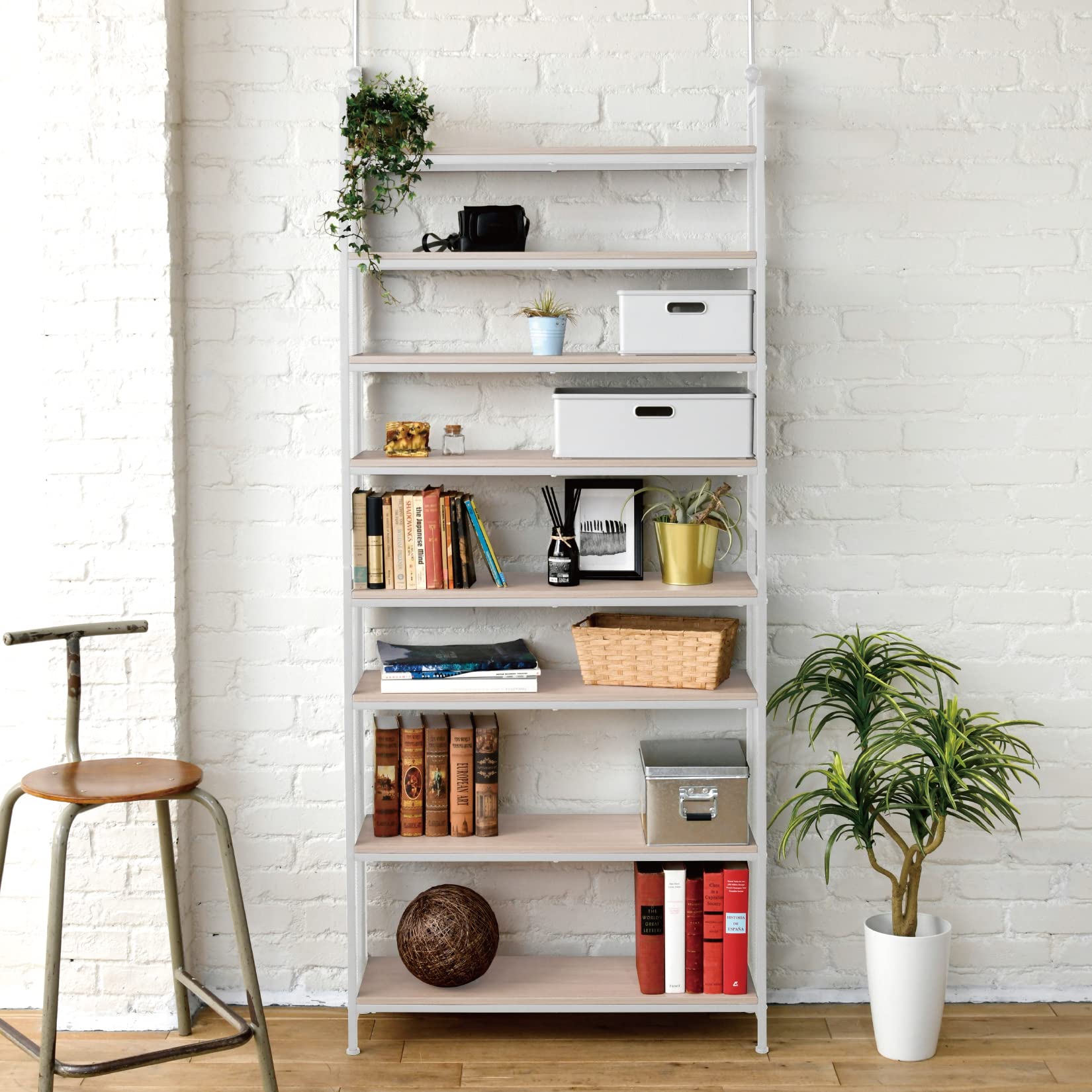 Amazon｜山善(YAMAZEN) フリーラック (突っ張り) 幅80.5×奥行25.5×200