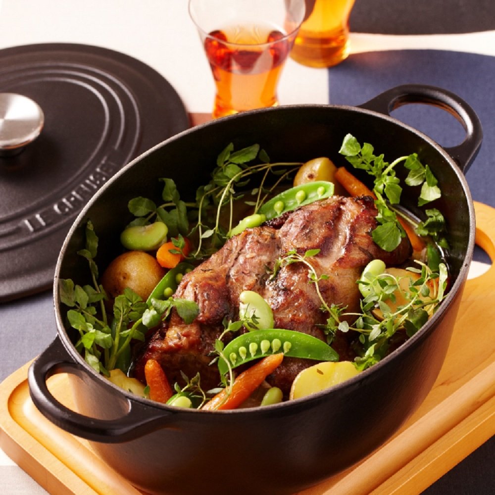 Amazon｜ルクルーゼ ココット オーバル ホーロー 鍋 IH 対応 27cm