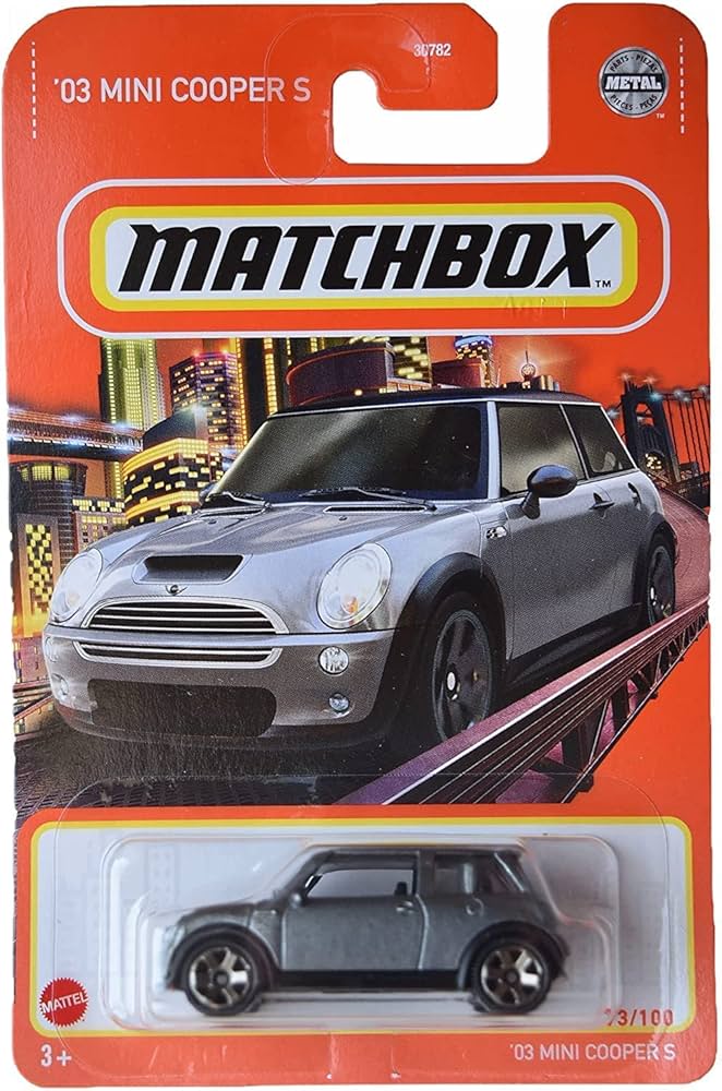 Amazon.com: Matchbox '03 Mini Cooper s, [Gray] 73/100 : Toys & Games
