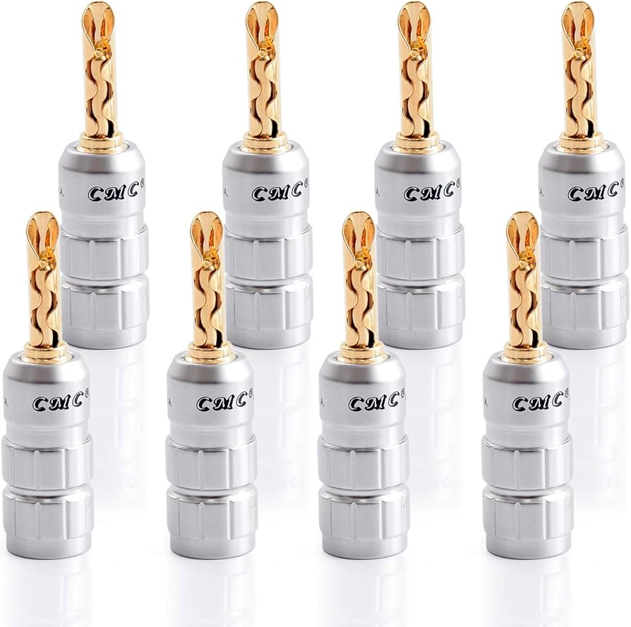 Amazon.co.jp: 【UNENAKA】 バナナプラグ 8セット スピーカーケーブル