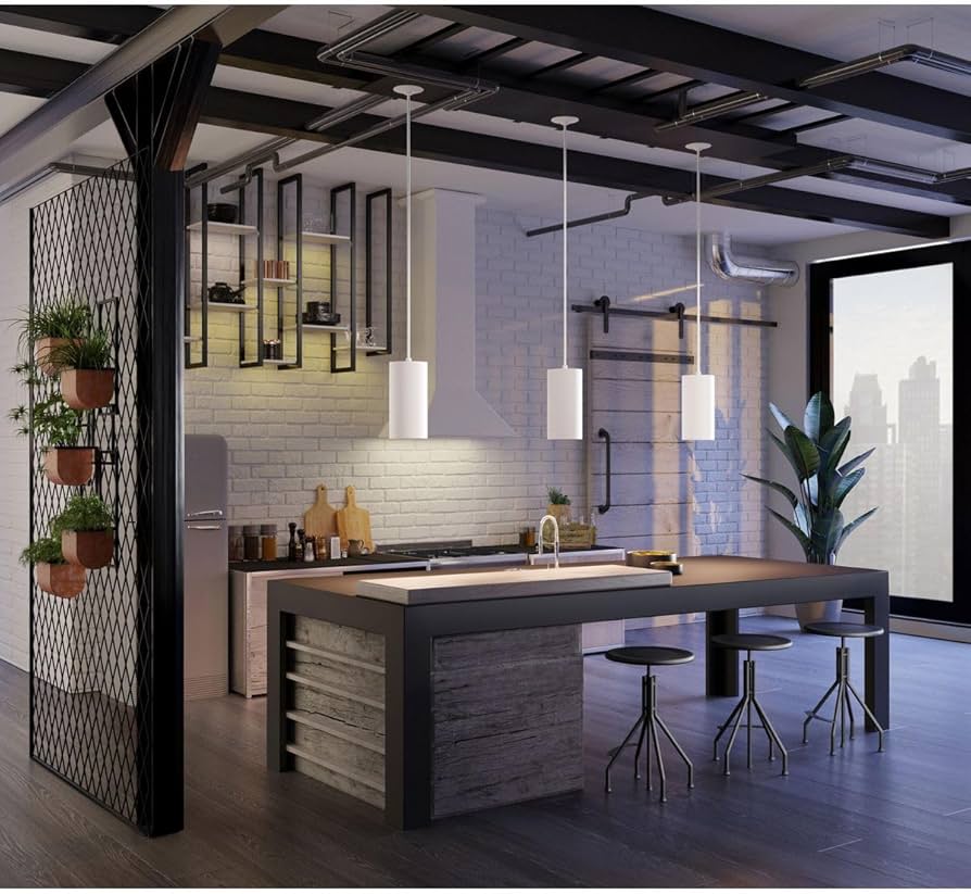 Progress Lighting 1-Light Modern Outdoor Hanging Pendant Light, 6