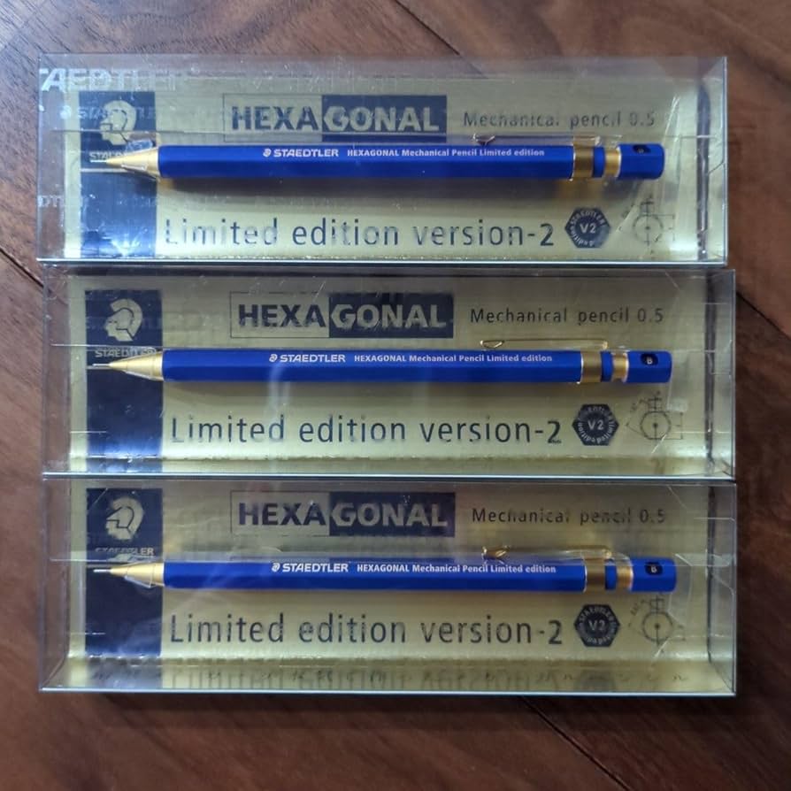 Amazon.co.jp: ステッドラー ヘキサゴナルバージョン2 限定色 3本