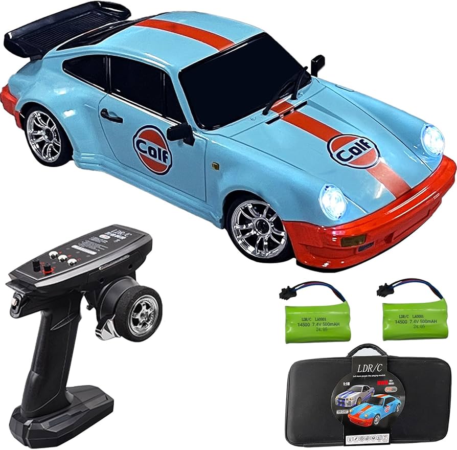 Amazon.com: Moonzeamus LDRC 1898 1:18 RC Drift Car 911 2.4GHz RWD