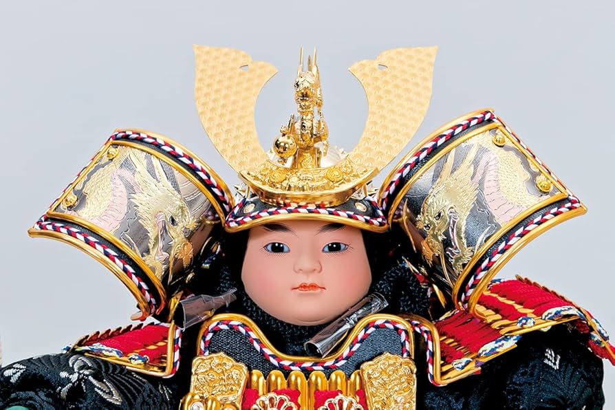 Amazon | 五月人形 人形の久月 家紋付 兜ケース 6号大将ケース ガラス