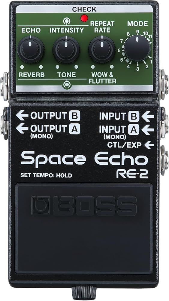 Amazon.com: BOSS RE-2 Space Echo | Tape Echo Delay Reverb Effects