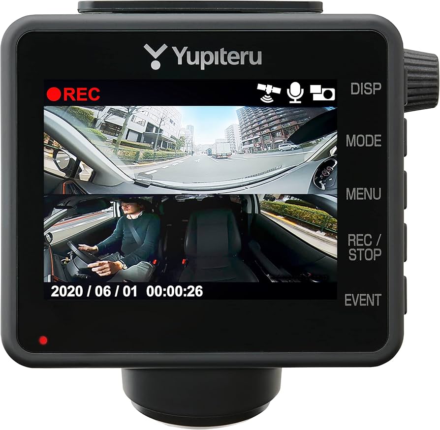 Amazon.co.jp: Yupiteru Omnidirectional 360° & Rear Camera Dash Cam