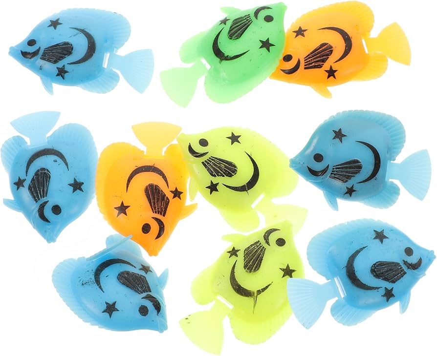 Amazon.co.jp: PATKAW 10個 熱帯魚 水草 人工 観賞魚フィギュア リアル