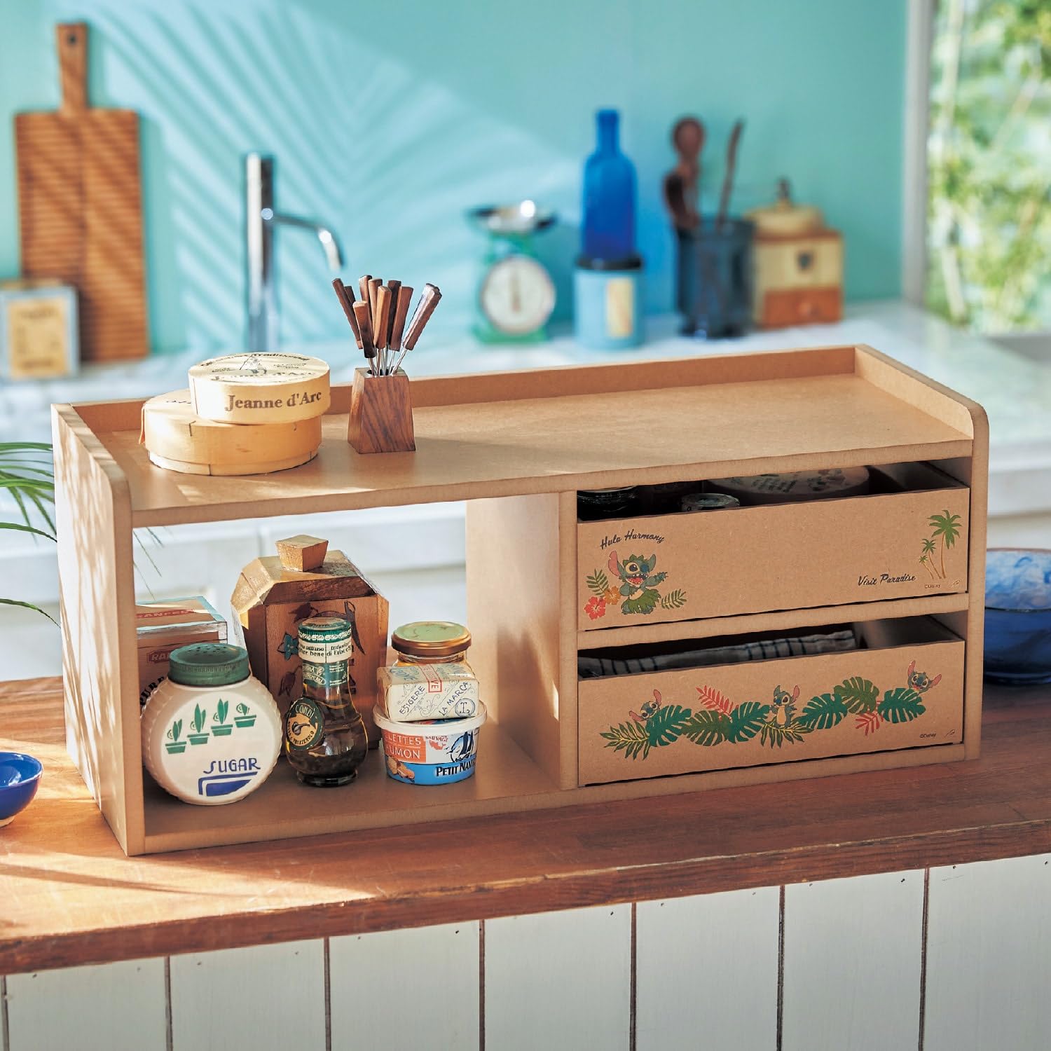 Amazon | [ベルメゾン] ディズニー カウンター上収納 ボックス