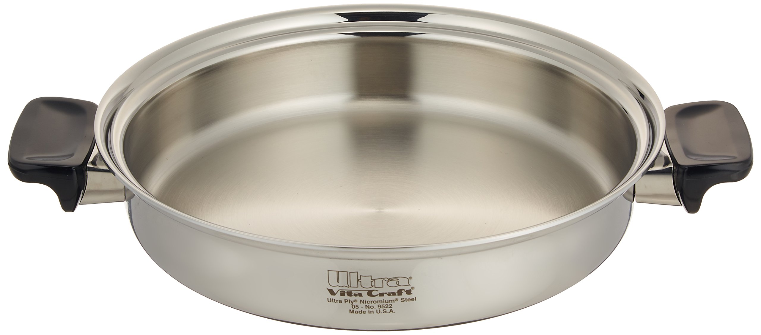 Amazon｜ビタクラフト 浅型 両手 鍋 ウルトラ 3.0L 25.5cm 9522｜両手