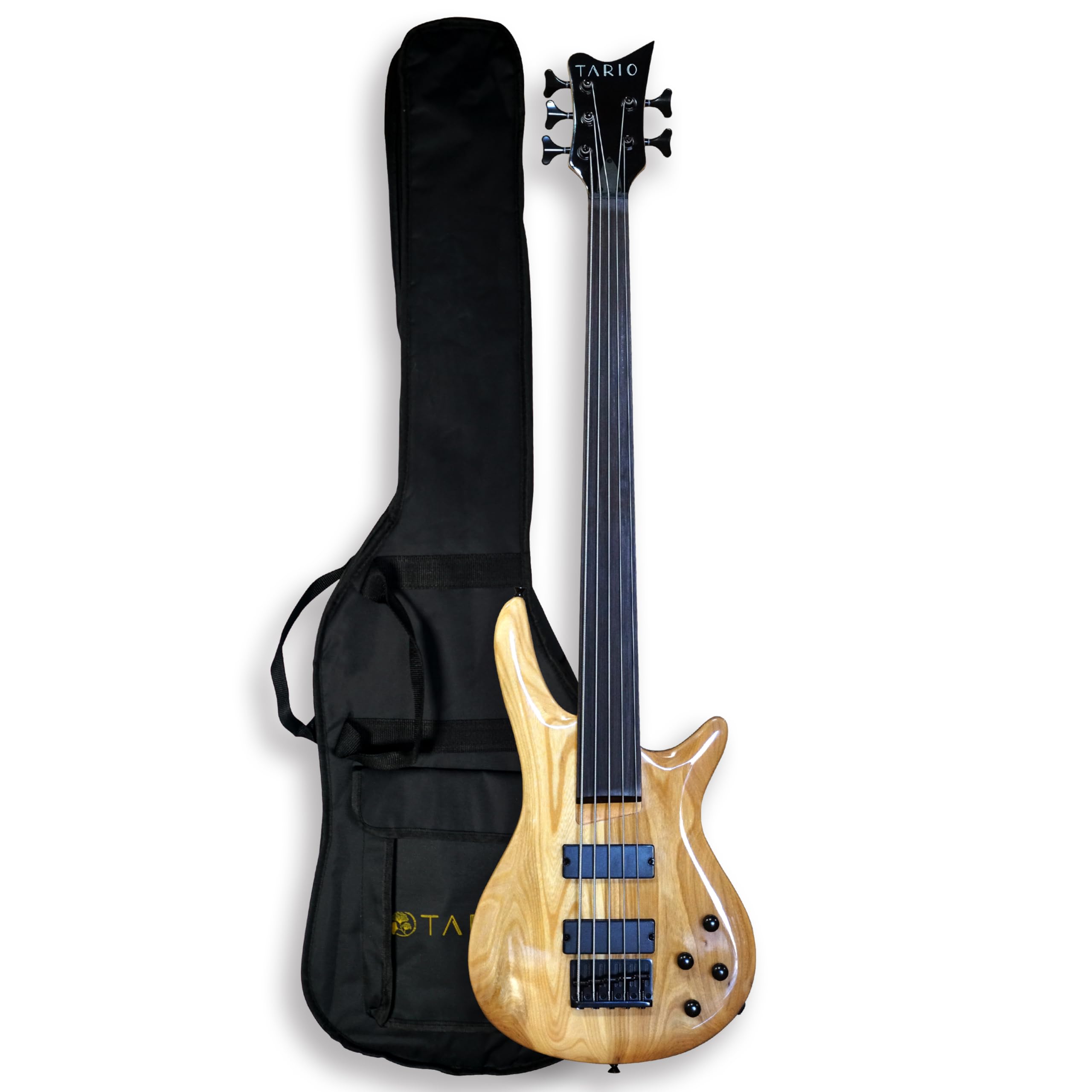Amazon | TARIO フレットレス 5弦 エレキベース ボルトオン メープル