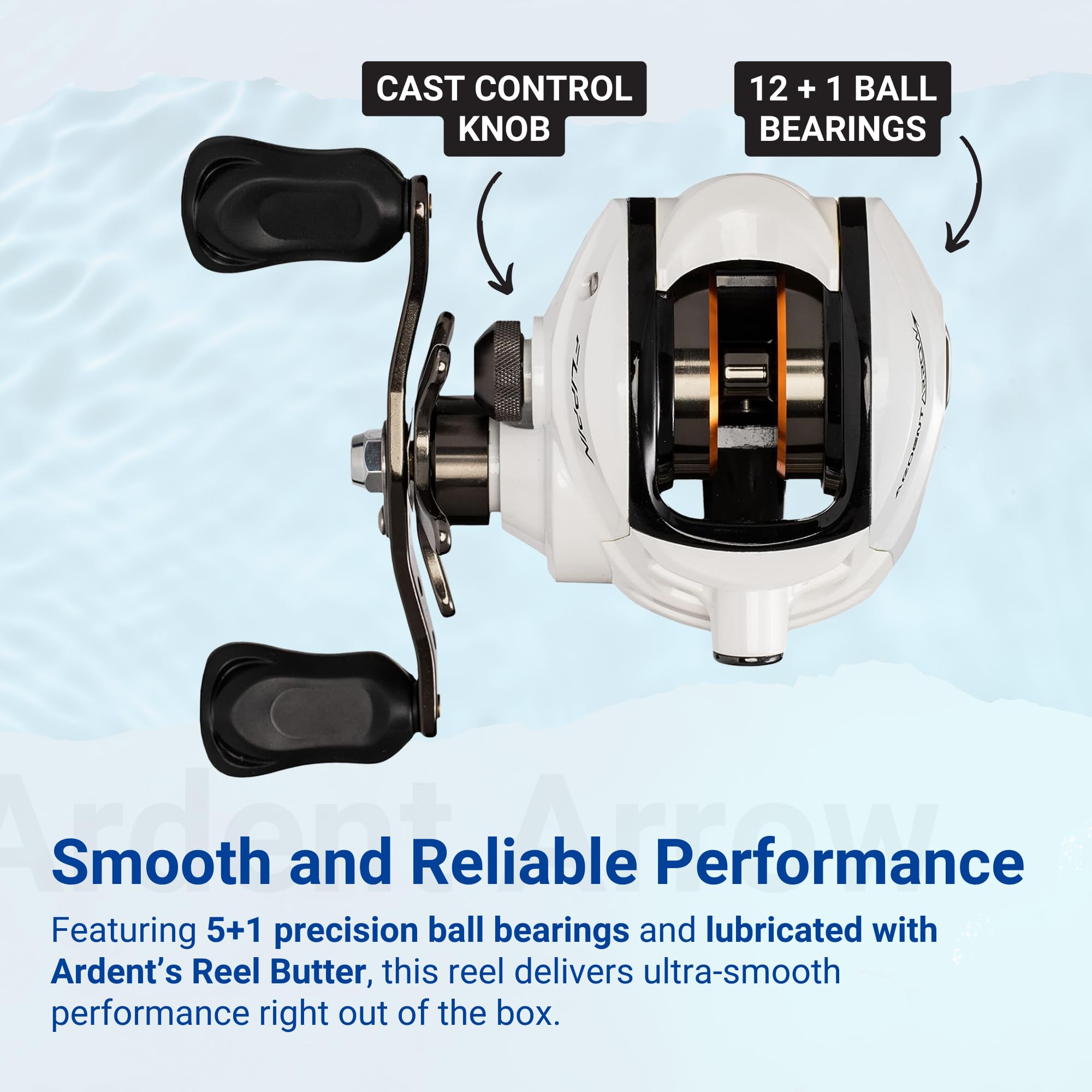 Amazon | Ardent アローフリッピングベイトキャストリール、右利き用