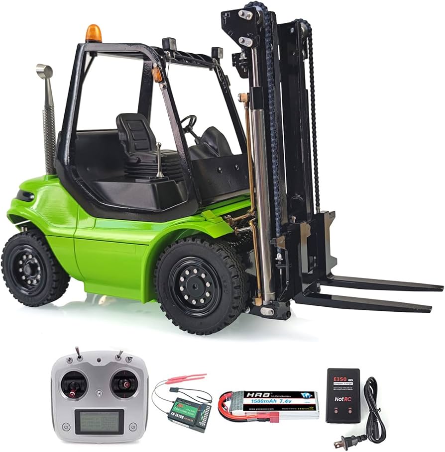 Amazon.com: LESU 1/14 RC Hydraulic Forklift Transfer Car RTR Model