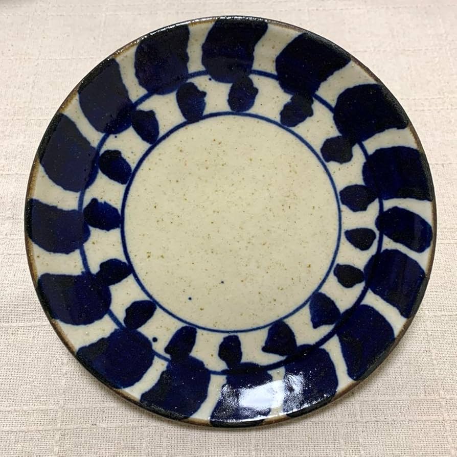 Amazon | ノーブランド品遠藤太郎7寸皿木の葉益子焼19.5センチ2枚