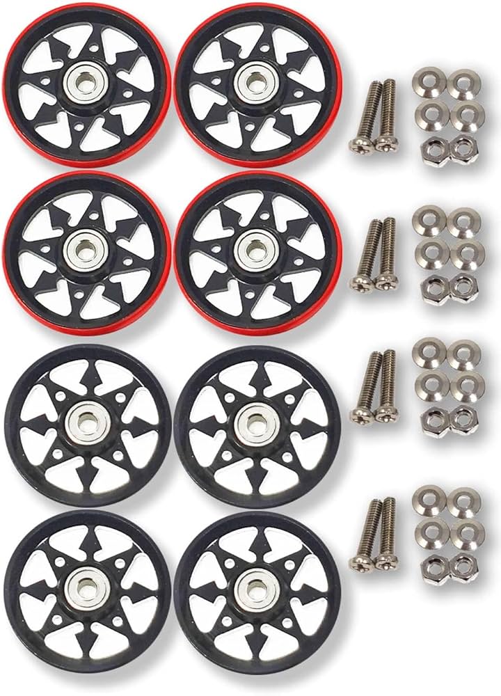 Amazon | mokedo-factory ミニ四駆 ローラー 19mm アルミベアリング