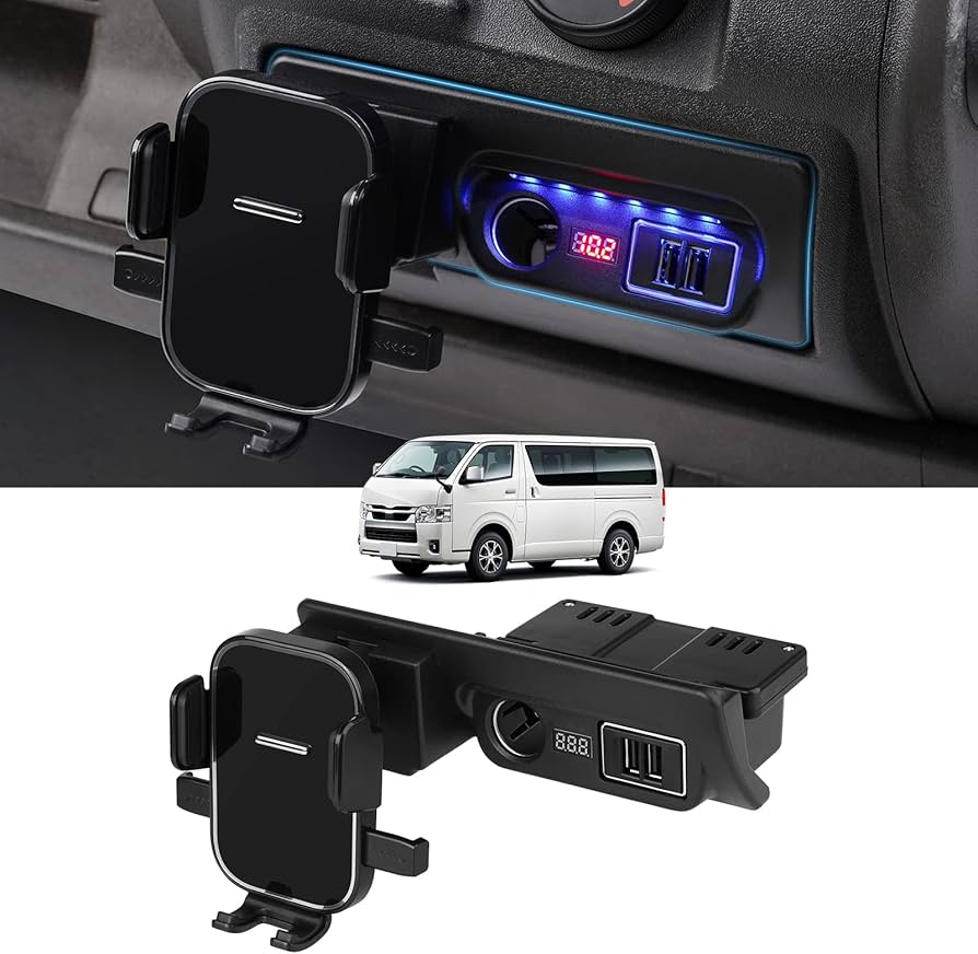 Amazon | GIMUYA トヨタ ハイエース 200系 増設電源ユニット シガー