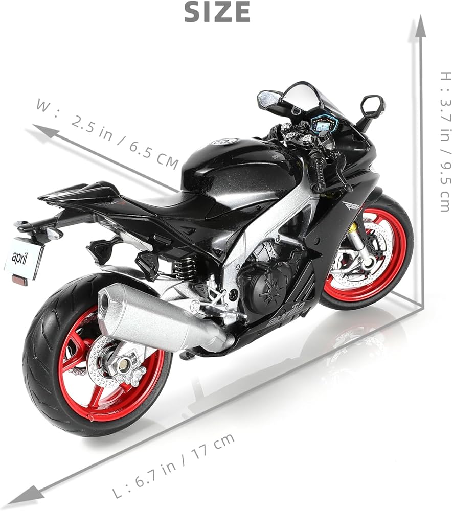 Amazon.com: Risopen 1:12 Motorcycle Model Toy for Aprilia RSV4