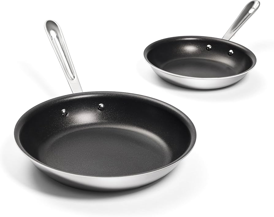 Amazon.com: All-Clad Stainless Steel Pro Nonstick Frying Pan Set