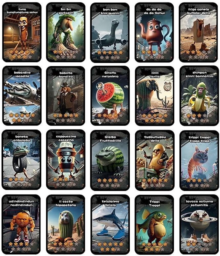 Amazon.co.jp: カード トゥントゥントゥンサフール イタリアンブレイン