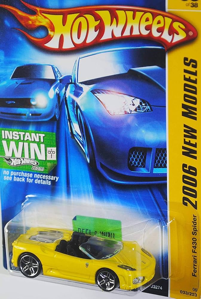 Amazon.com: Hot Wheels Ferrari F430 Spider, [Yellow] 33/223 2006
