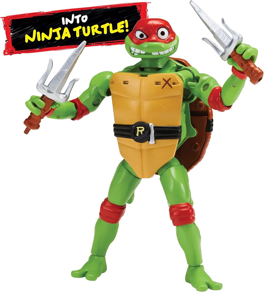 TMNT - 5.5 inch Raphael Pet to Ninja Figure Mutations Deluxe