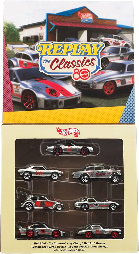 Amazon.co.jp: ホットウィール(Hot Wheels) マテル80周年 7パック