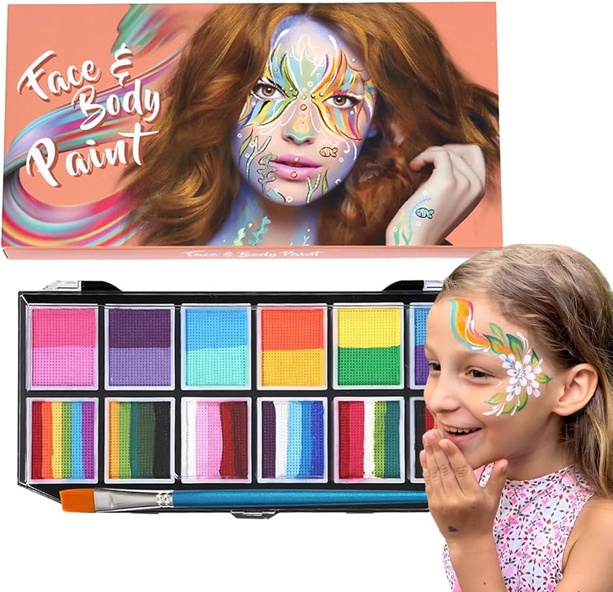 Amazon.co.jp: フェイスペイントパレット、スキン用ボディペイント