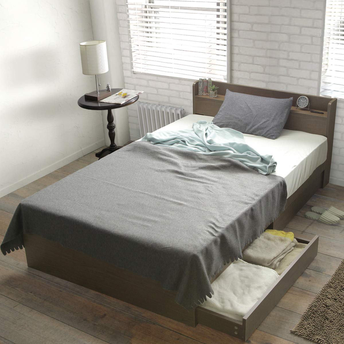 Amazon.co.jp: Bicksley Semi-Double Bed [Frame Only] Bet Semi