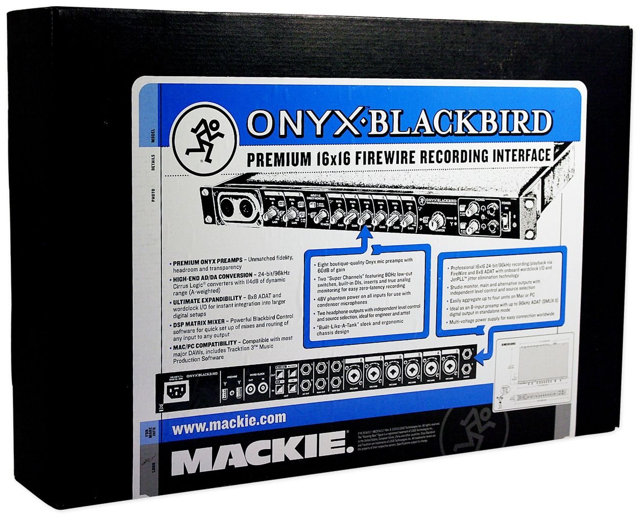 Amazon.com: Mackie Onyx Blackbird Premium 16x16 FireWire Recording