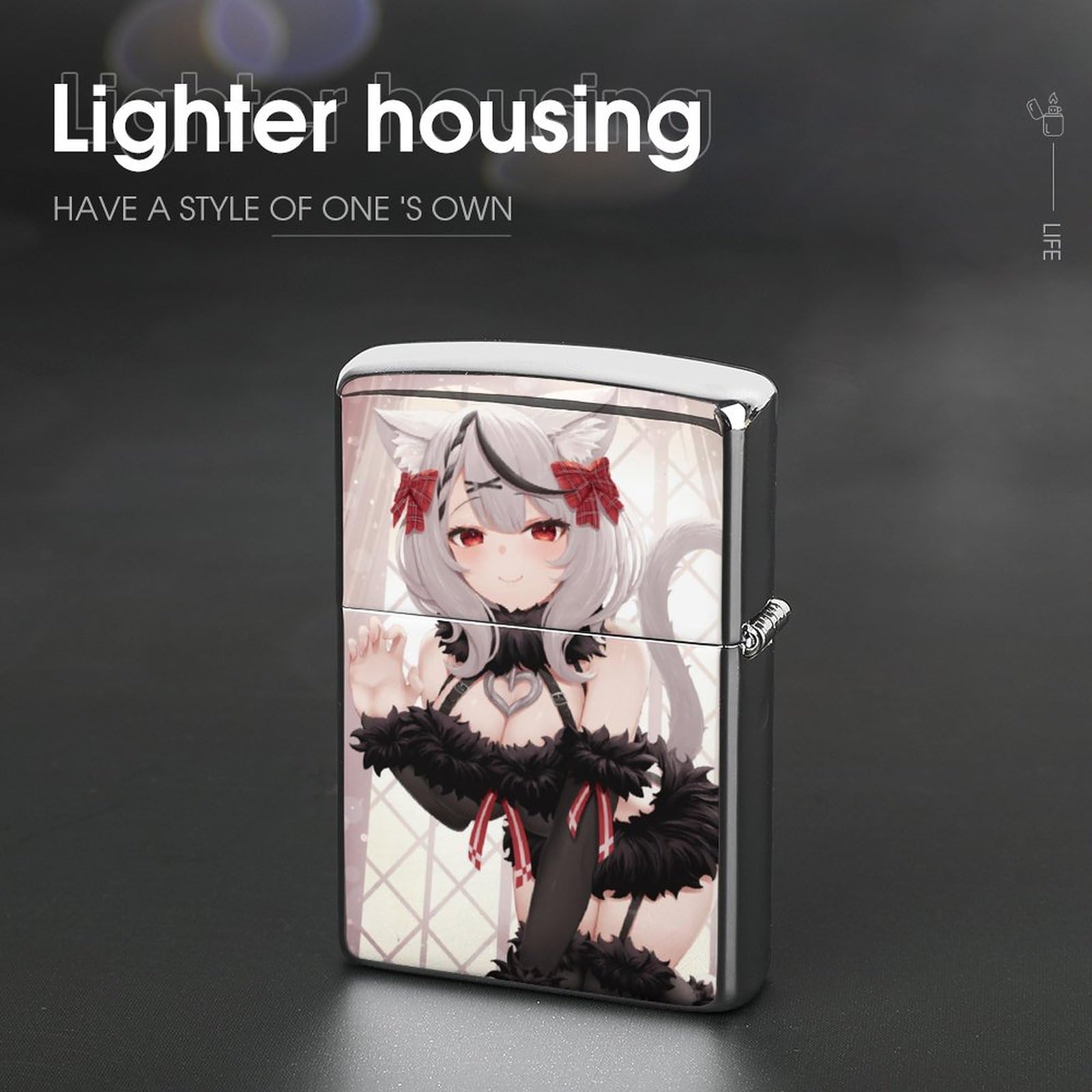 Amazon.co.jp: ライターケース ZIPPOライターケース VTuber 沙花叉