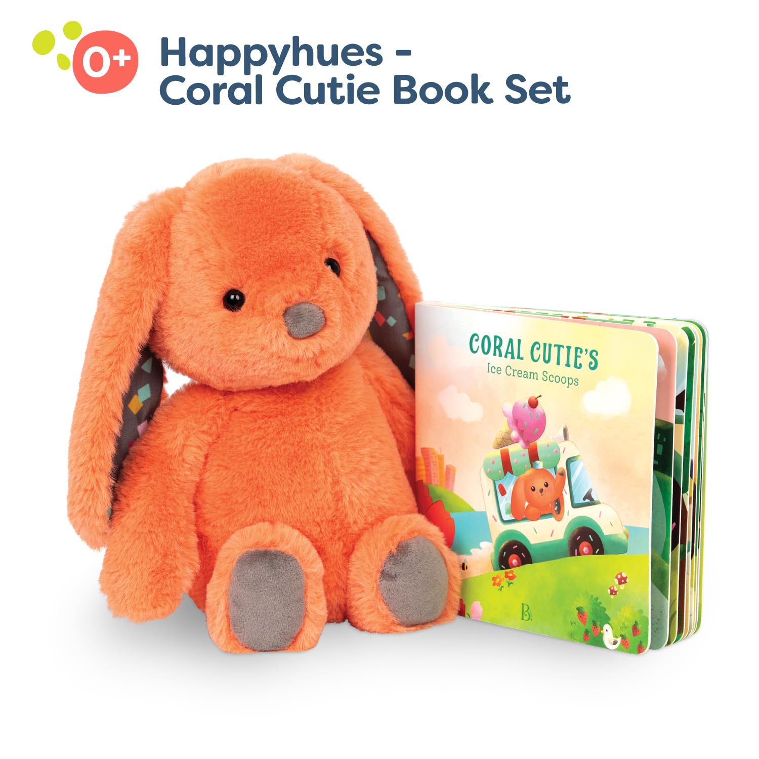 Amazon.co.jp: B. toys うさぎのぬいぐるみと絵本のセット 赤ちゃん用